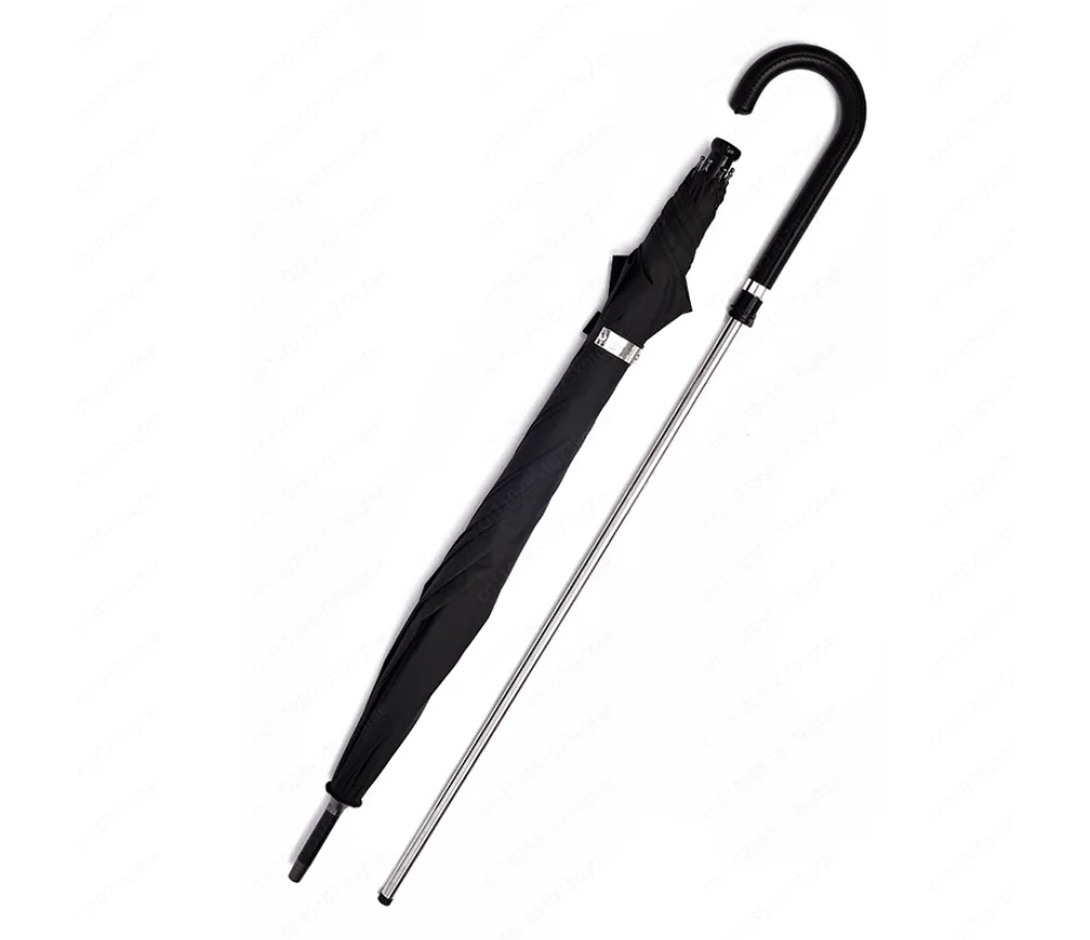2026 hot sell -Creative personality long handle straight rod weather and rain dual-purpose vinyl sunscreen stick crutches umbrel