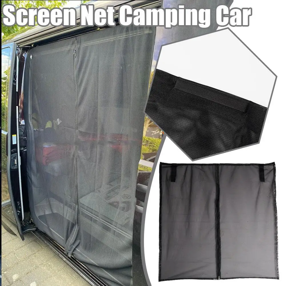 

Screen Net Camping Car Sliding Door Magnetic Tailgate Mosquito Anti-Insect Screens SUV Camper Van Sun Protection Shade Net