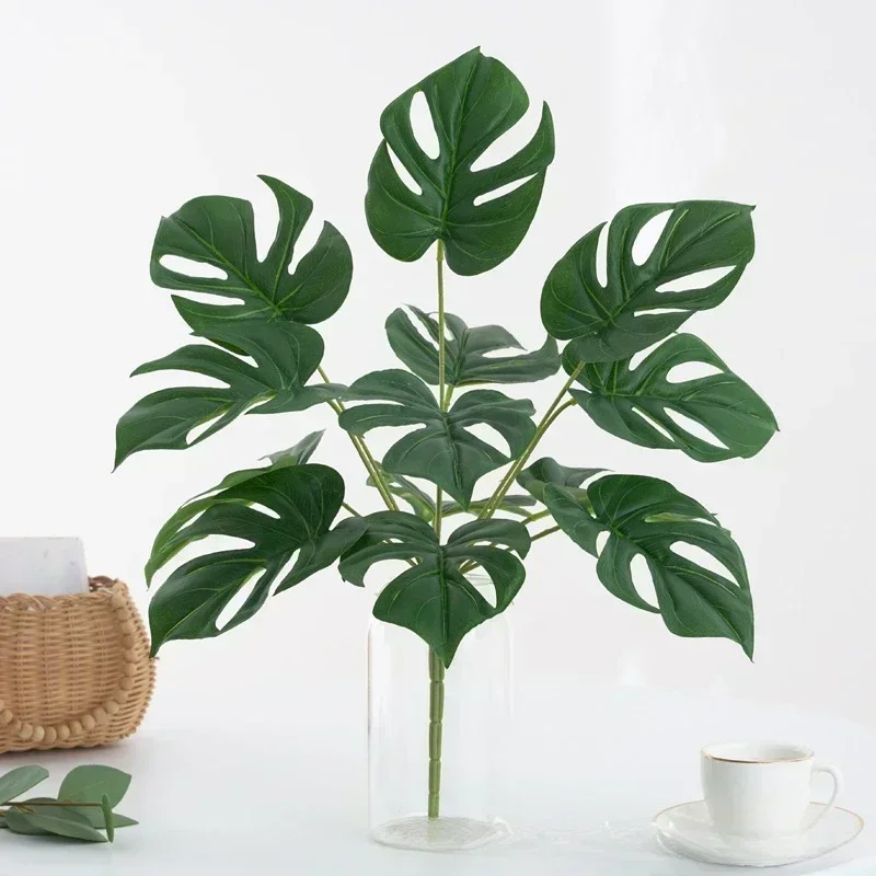 Simulation Plants Leaves Plastic Turtle Back Traveler Banana Floral Shopping Mall Decoration Artificial Green Plant Leaf