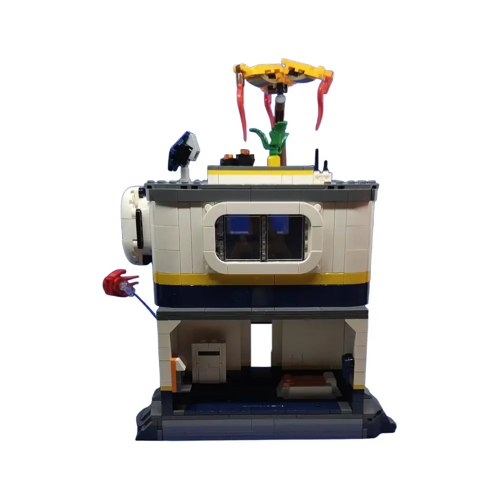 MOC Subnautica Moonpool Base Bricks Subnautica Tadpole Submarine Building Blocks Model Creativity Assemble Toys Aldult DIY Gifts