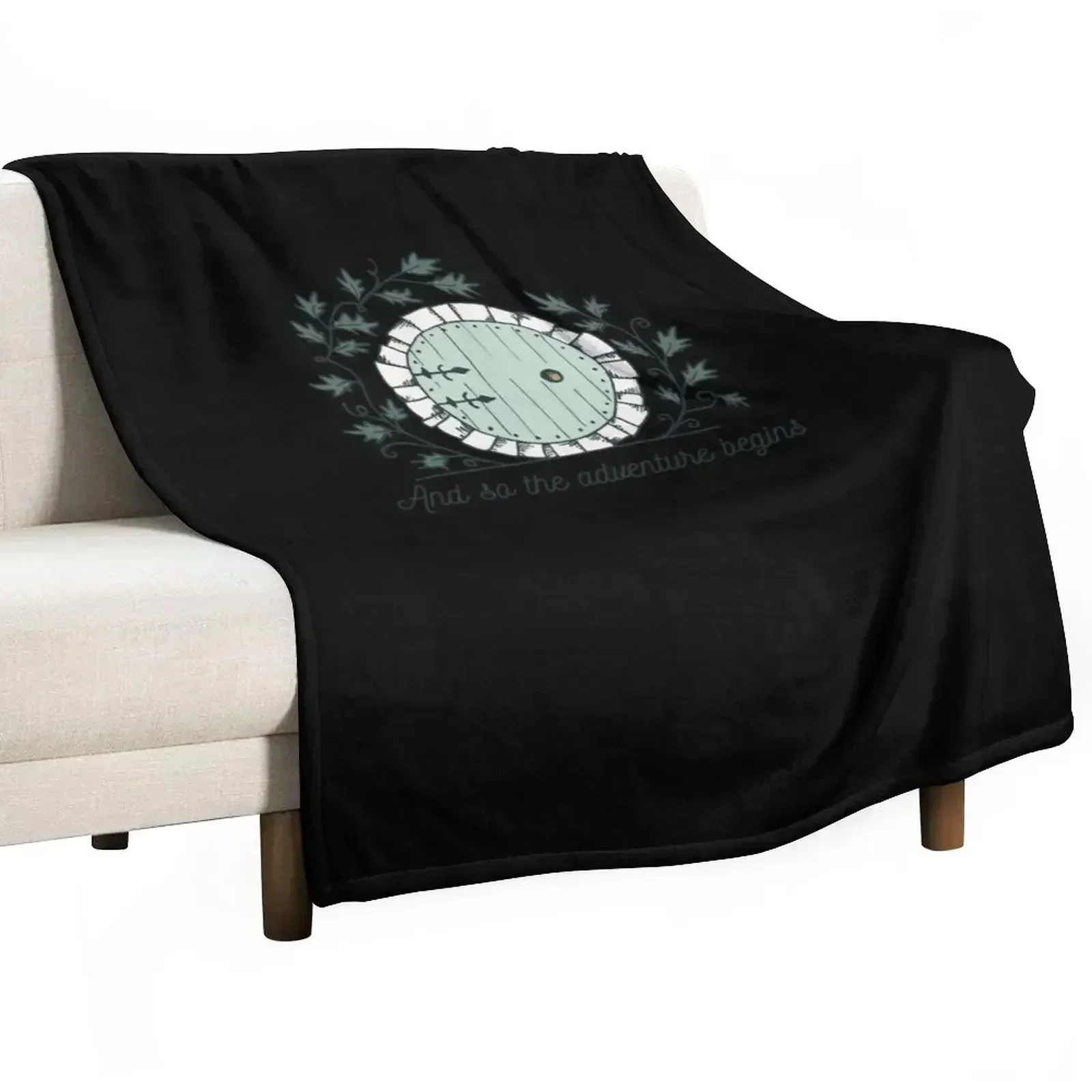 Baggins Door with Twigs ShirtsNew design 2021 Throw Blanket Warm Vintage Furry Fashion Sofas Blankets