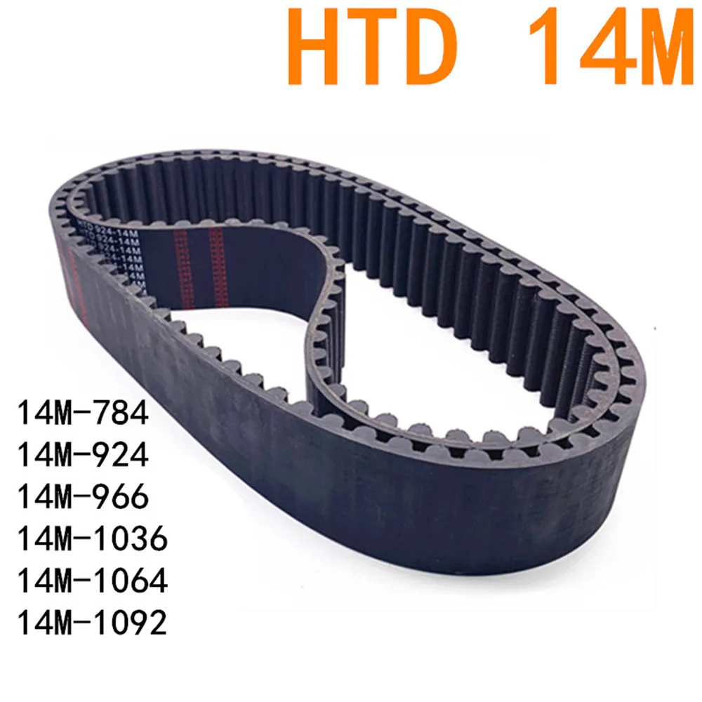 HTD 14M Timing Belt Synchronous Belt Width 30mm 784 924 966 1036 1064 1092 1120 1148 1176 1190 1246mm Rubber Banda síncrona