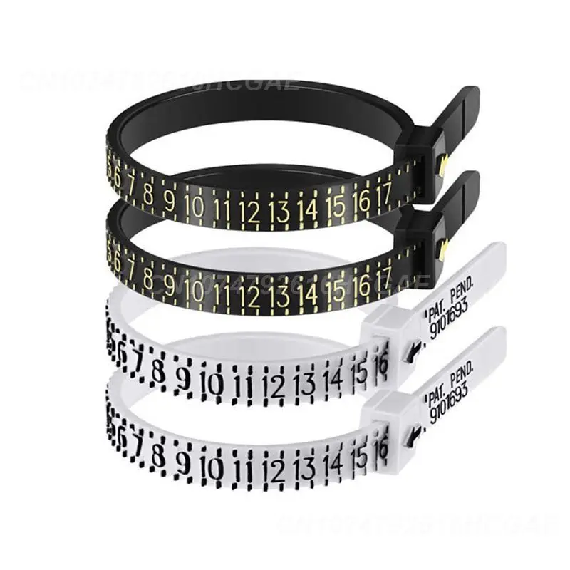 فحص حجم الإصبع الرسمي للرجال والنساء مقاسات صنع المجوهرات أدوات الإكسسوارات جهاز اختبار الإصبع مقاس الخواتم القياسي في الولايات المتحدة الأمريكية