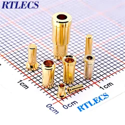 5 Pcs Pin Socket Contact Clip Loaded Receptacle For Mating Plug Male Diameter 0.5 1.0 1.5 2.0 MM PCB Solder