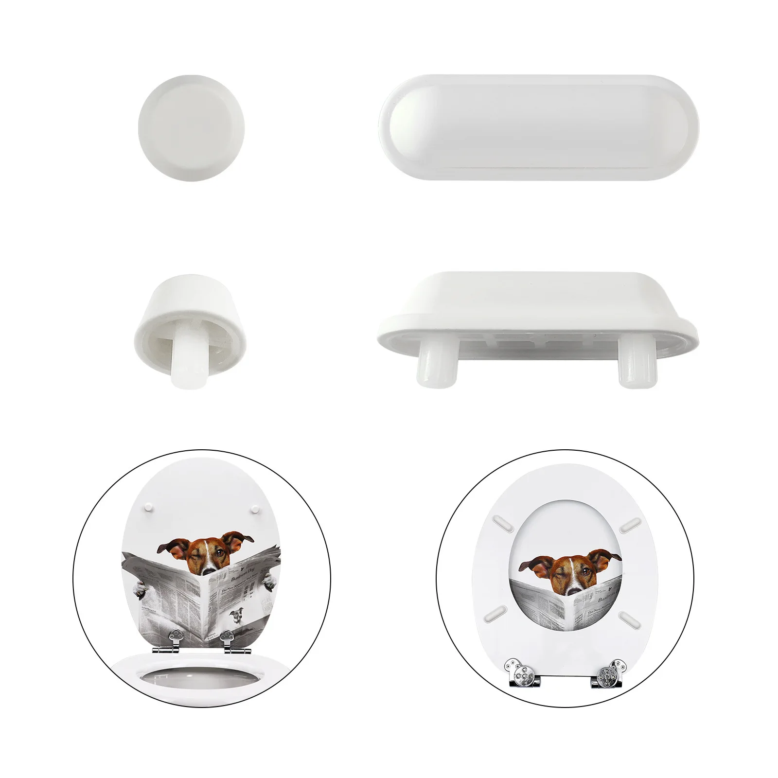 

12pcs Universal Toilet Lid Cushion Anti-Slip Gasket Toilet Seat Pad Buffers Stop Bumper Shock Absorber Bathroom Toilet Seat Kits