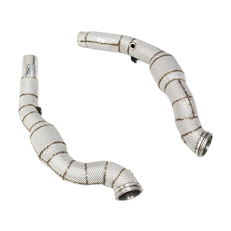 Head Section High flow Pipes Exhaust Pipes branch downpipe Exhaust Pipe with catalyst for Maserati Quattroporte 3.8T