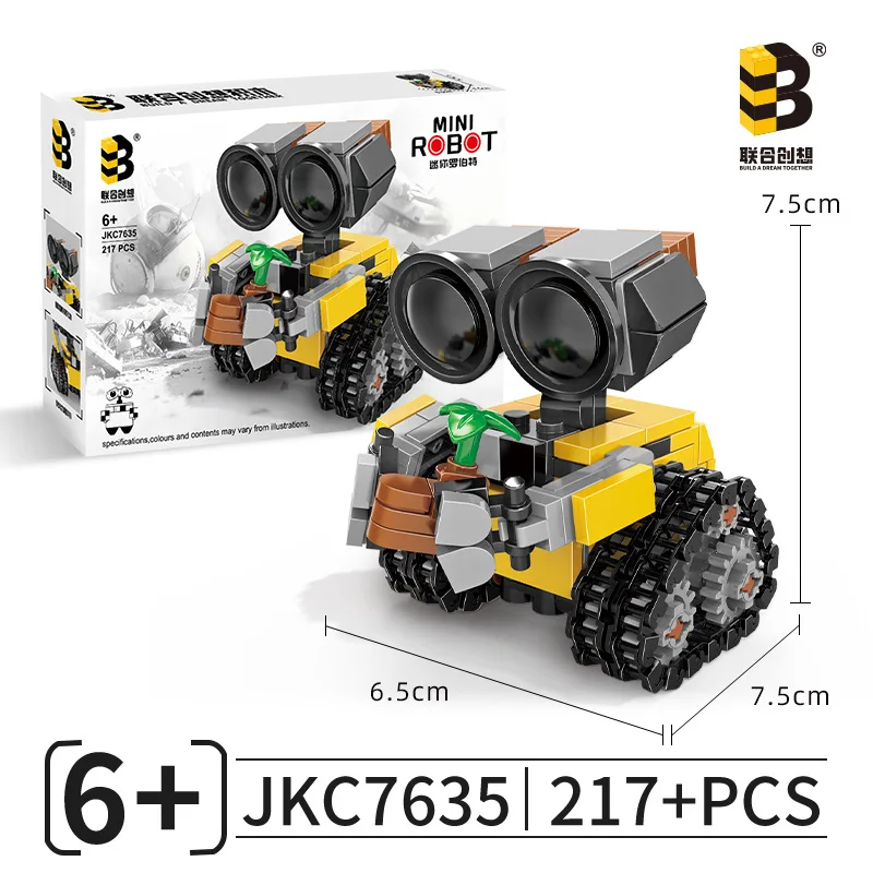 ชุดตัวต่อหุ่นยนต์อวกาศขนาดเล็ก MOC 217 ชิ้น แบบรถติดตีนตะขาบ รุ่นคลาสสิกจากภาพยนตร์ไซไฟ ของเล่นตัวต่อสำหรับเด็กและผู้ใหญ่ ของขวัญคริสต์มาส