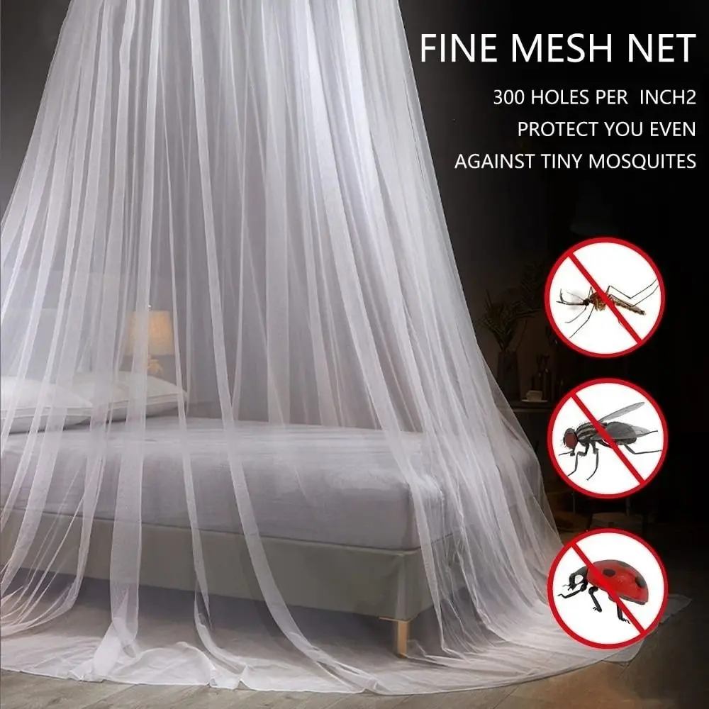 Household Large Dome Mosquito Net Fly Protection Reusable Dome Mosquito Net Anti-bug Large Space Mosquito Net Bed Camping Trip