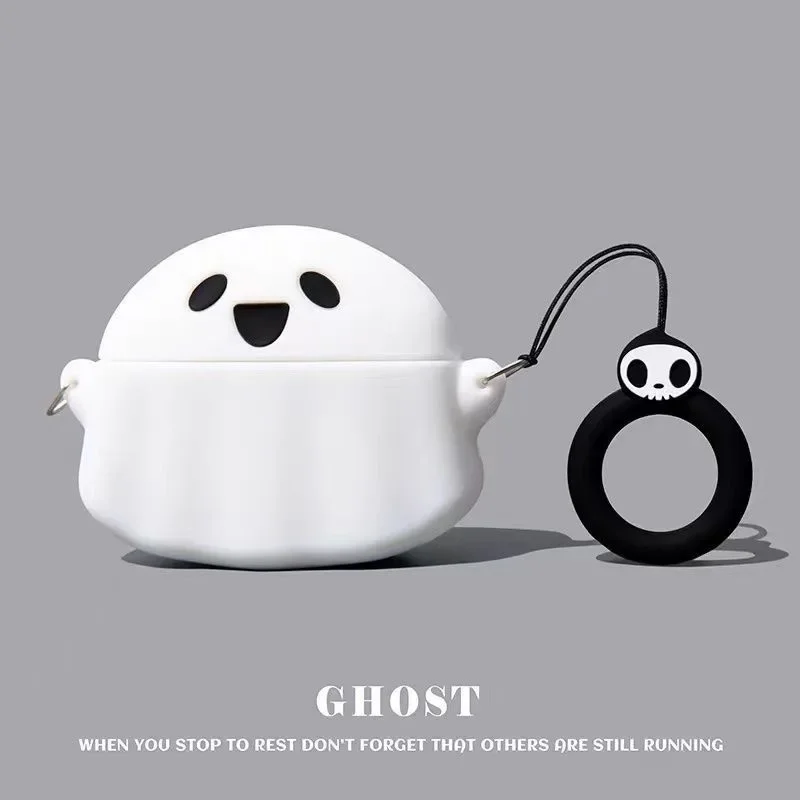 Ghost for Redmi Buds 4 Active Case Cartoon Silicone Soft Shell Protective Sleeve Earphone Accessories