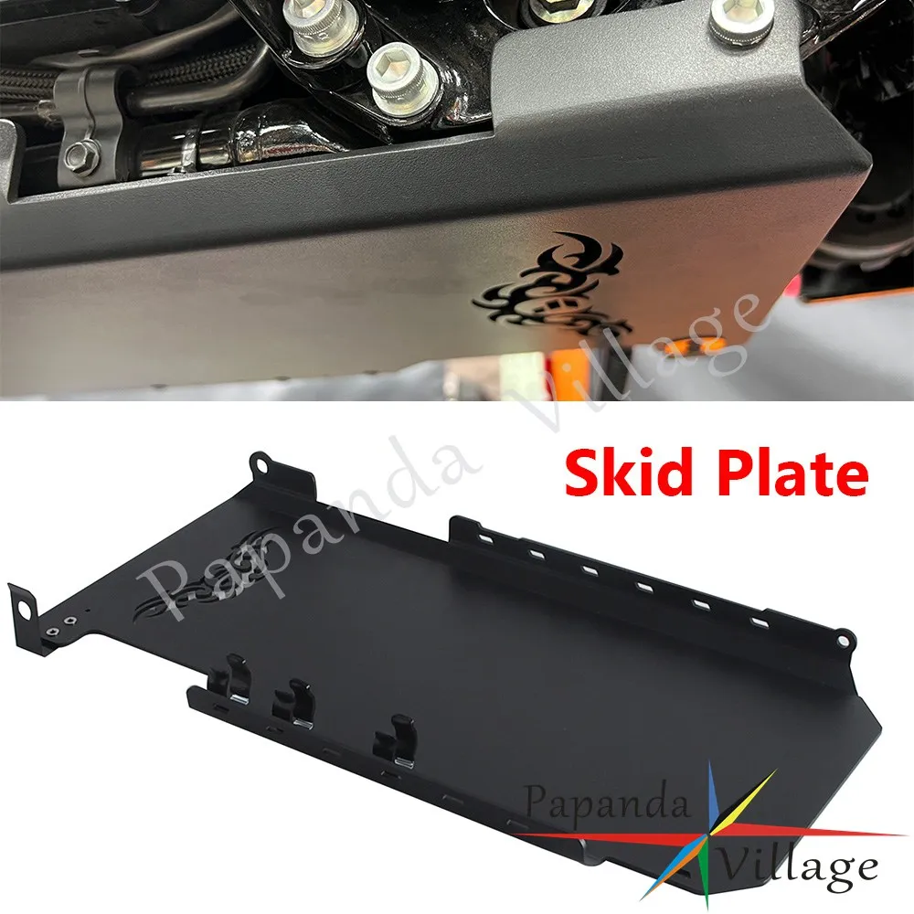 دراجة نارية قاعدة سفلية الهيكل حماية لوحة إطار المحرك حامي ل هارلي إحياء FLH 2021 الطريق الإنزلاق مخصص FLTRX 10-13 #1