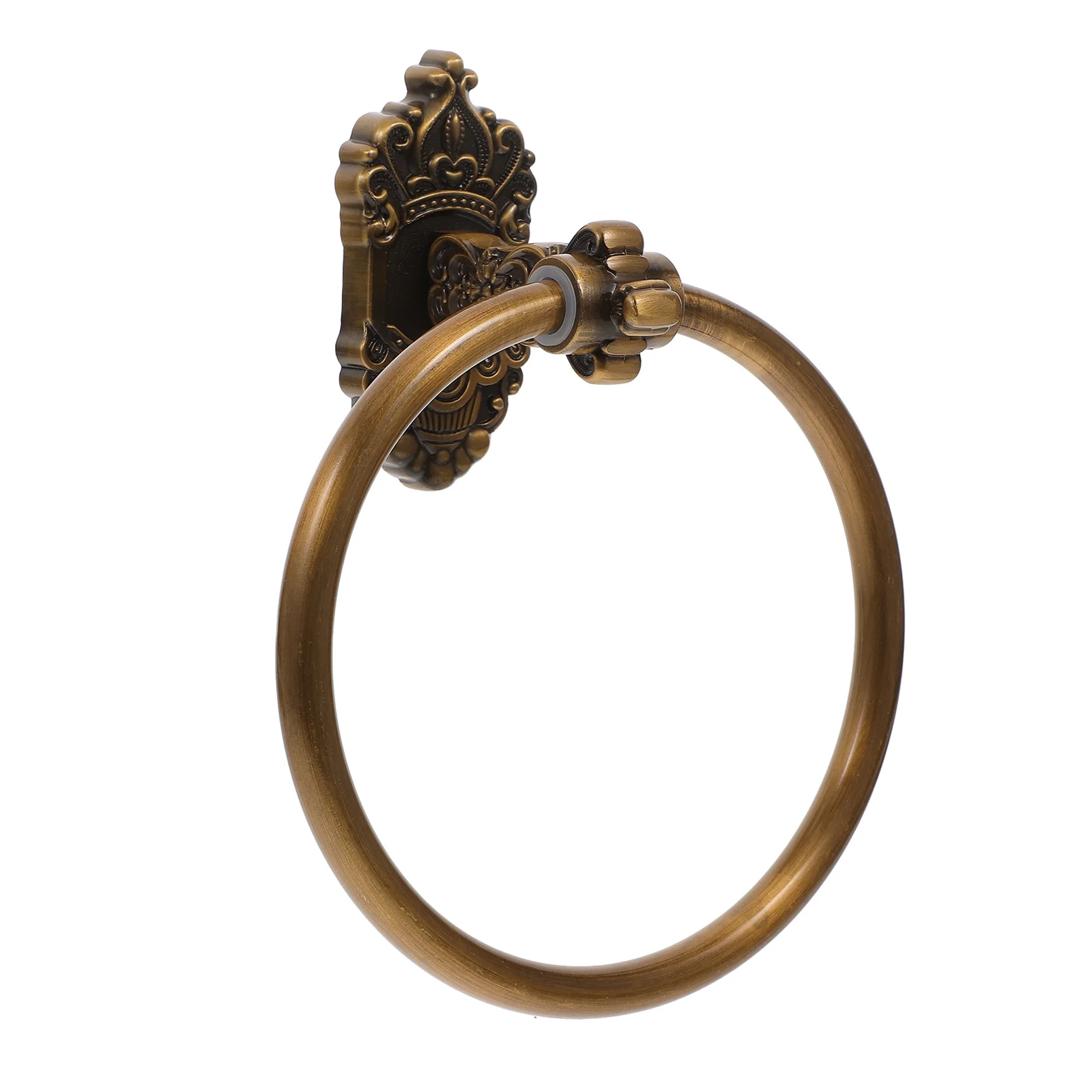 

Aluminum Bathroom Towel Ring European Style Round Wall Mounted Hand Towel Holder for Bath Towels Cute Toilet Paper Holder