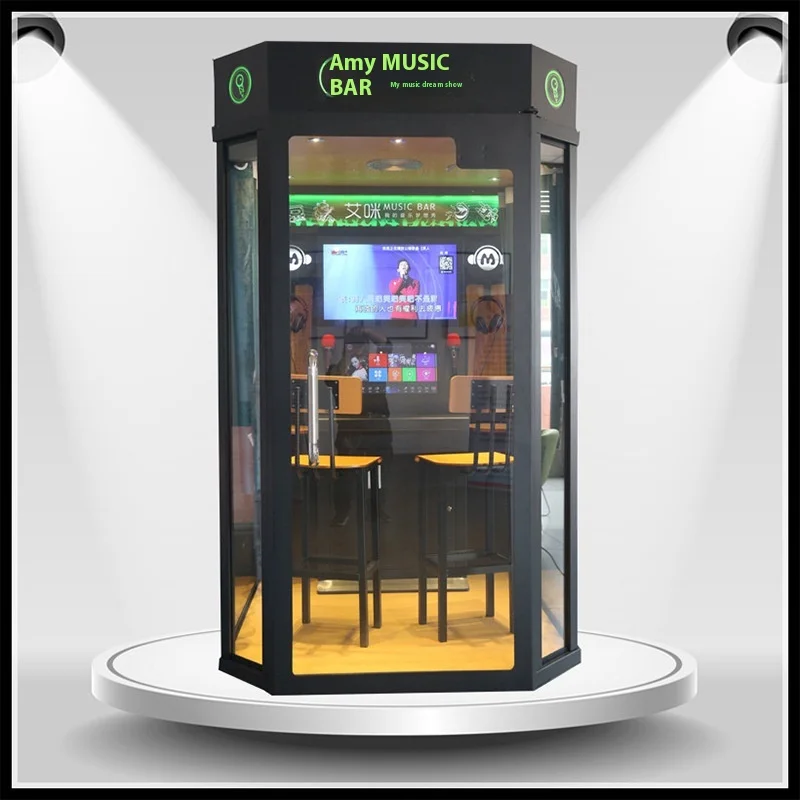 Singing machine singing room mini ktv room machine indoor self-service singing bar sharing barracks CCTV reading booth equipment