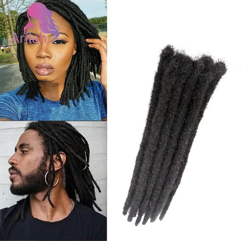 

0,6 см 100% человеческие волосы, дреды, вязанные крючком волосы, дреды ручной работы, наращивание волос T1B/27/33/99j, плетение волос для мужчин и женщин