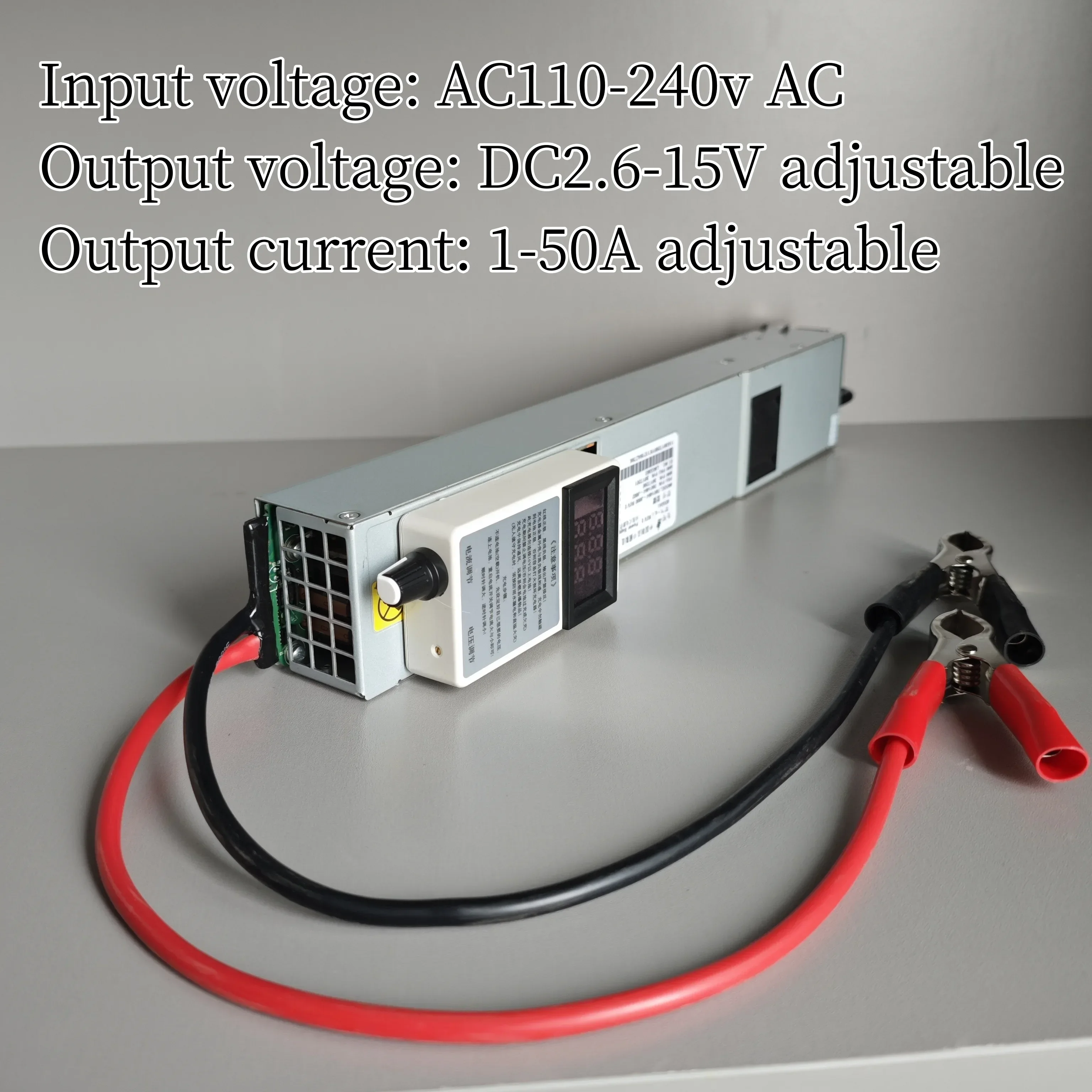 1A - 50A 40A Current 2V~ 30V Voltage Adjustable Charger 12V 14.6V 24V 29.2V 3.65V Lifepo4 Li-ion Lipo Lithium Fast Charge 4S 8S