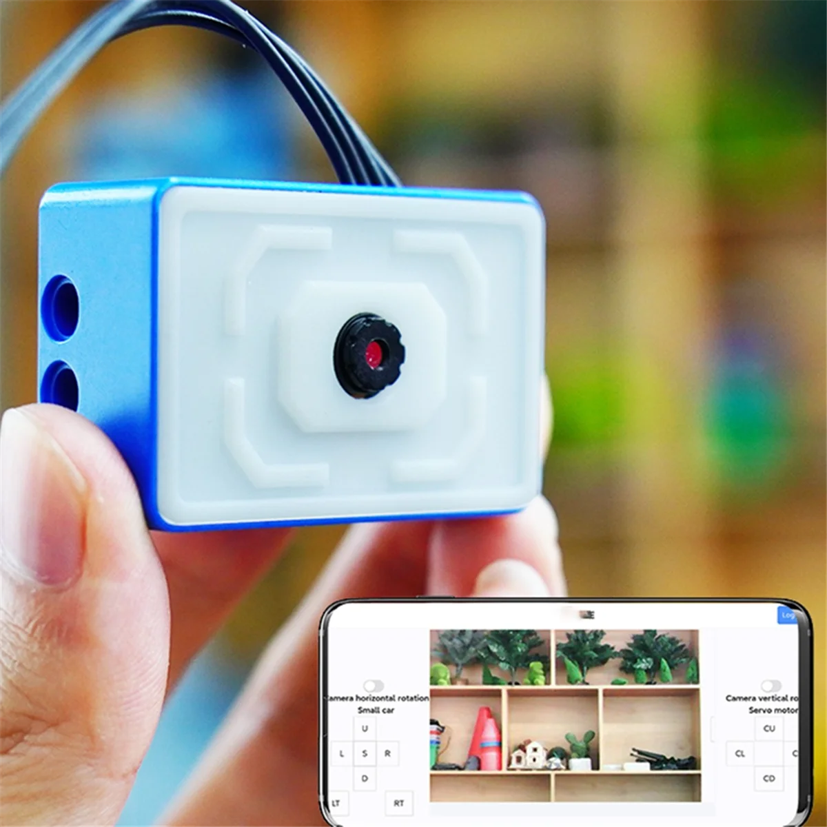 A74Z ESP32-Wi-Fi Camera Module Supports Serial Port Communication and STEM32 for Building Block Parts with Fixed Bracket