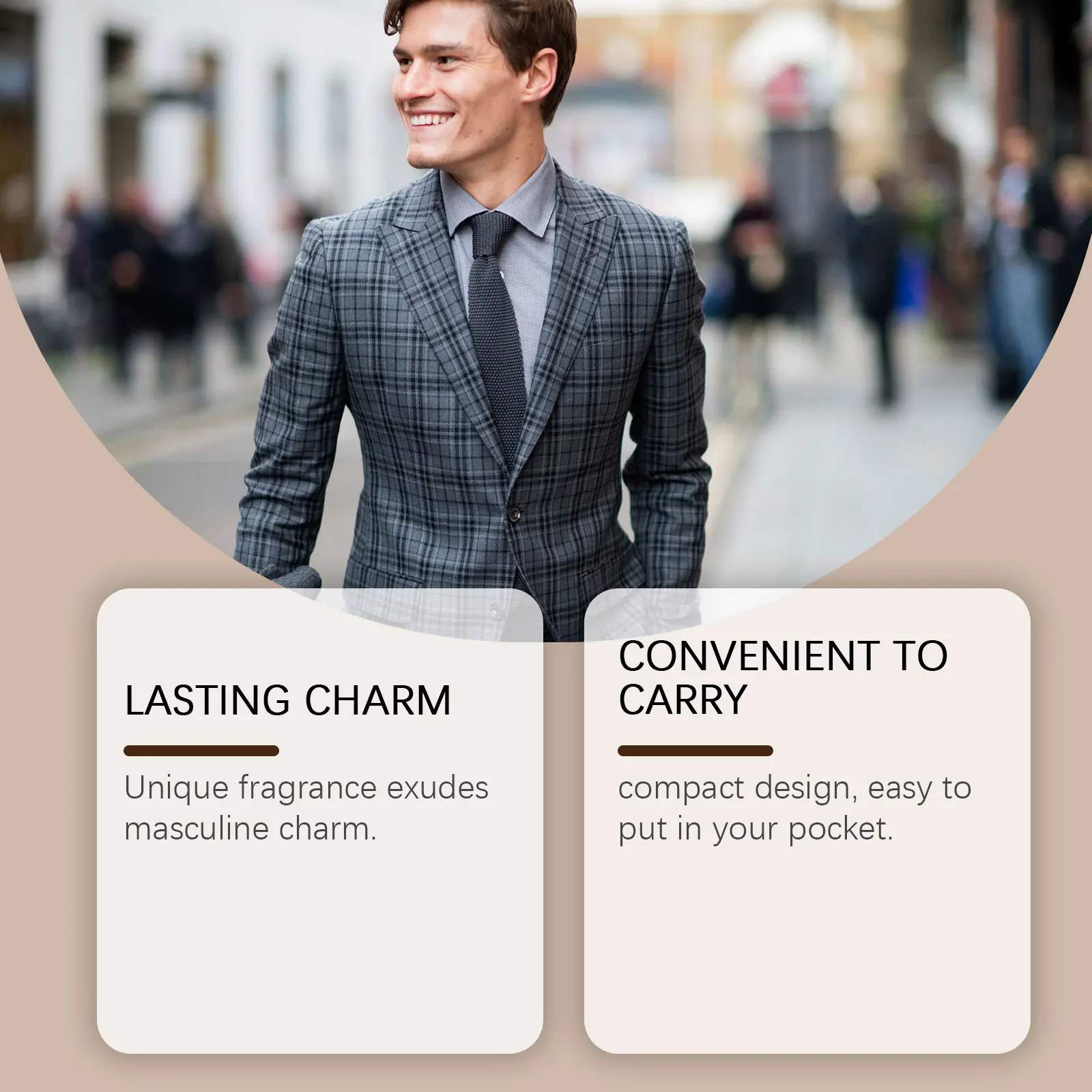 عطر سيدارود الصلب للرجال، بلسم عطر محمول يدوم طويلاً، زيت البذور، رائحة خشبية، هدية للعناية اليومية له