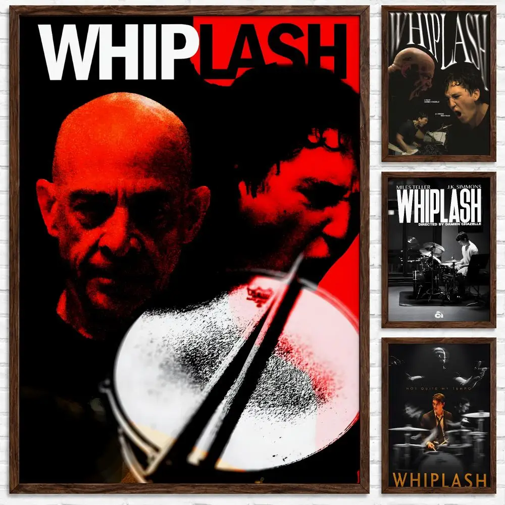 Intense Psychological Music Drama Movie Whiplash Poster Self‑Adhesive Waterproof Poster Sticker Wall Art Home Decor