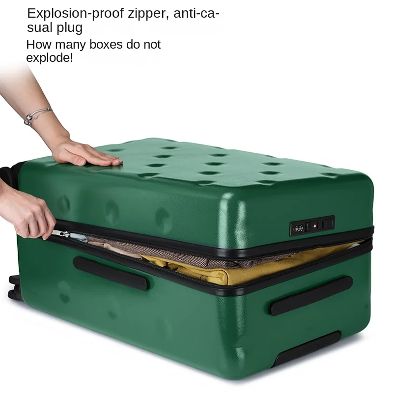 حقيبة أمتعة ذات سعة كبيرة للنساء والرجال مقاس 20 بوصة حقيبة بمقصورة بعجلات مقاس 28 بوصة حقيبة سفر بقفل مجمع مع حامل أكواب #4