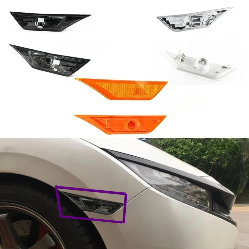 

For HONDA CIVIC 2016 2017 2018 2019 2020 2021 FC1 34350-TET-H01 34300-TET-H01 Marker Turn Signal Light Fender Side Leaf Lamp
