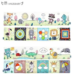 Sensory Cloth Book Baby Toys 0 12 Months Newborn Bed Sticker Crib Bumper Nordic style  Animal Quiet Books Montessori Baby Book