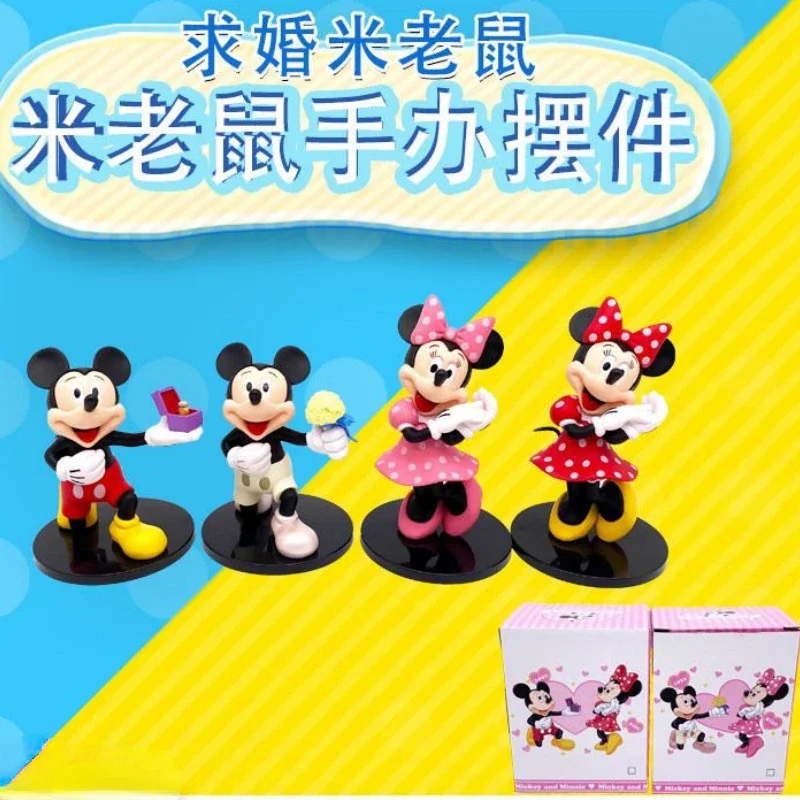 Poupées de dessin animé Minnie mignonnes pour garçons et filles, douces et amusantes, jouets créatifs faits à la main, décoration de gâteau, ornements, cadeaux de vacances