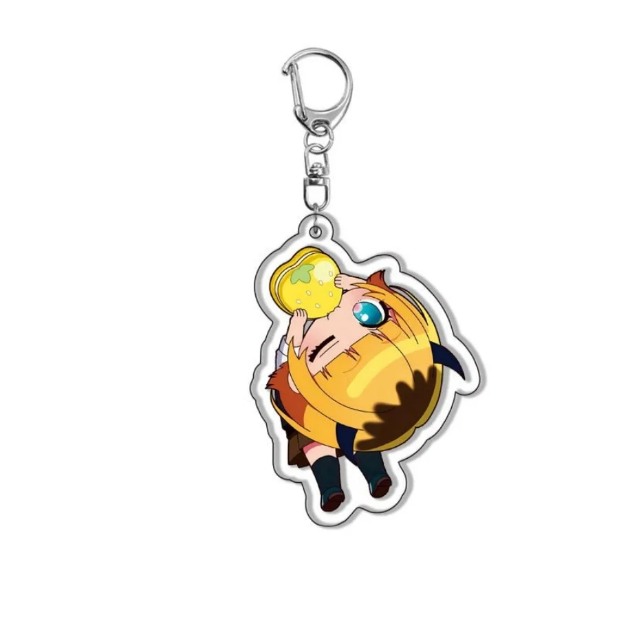 6 قطعة Oshi no Ko Ai Hoshino روبي Hoshino سلسلة مفاتيح مصنوعة من الأكريليك أنيمي حلقة رئيسية على ظهره قلادة حافة ناعمة هدية لمحبي