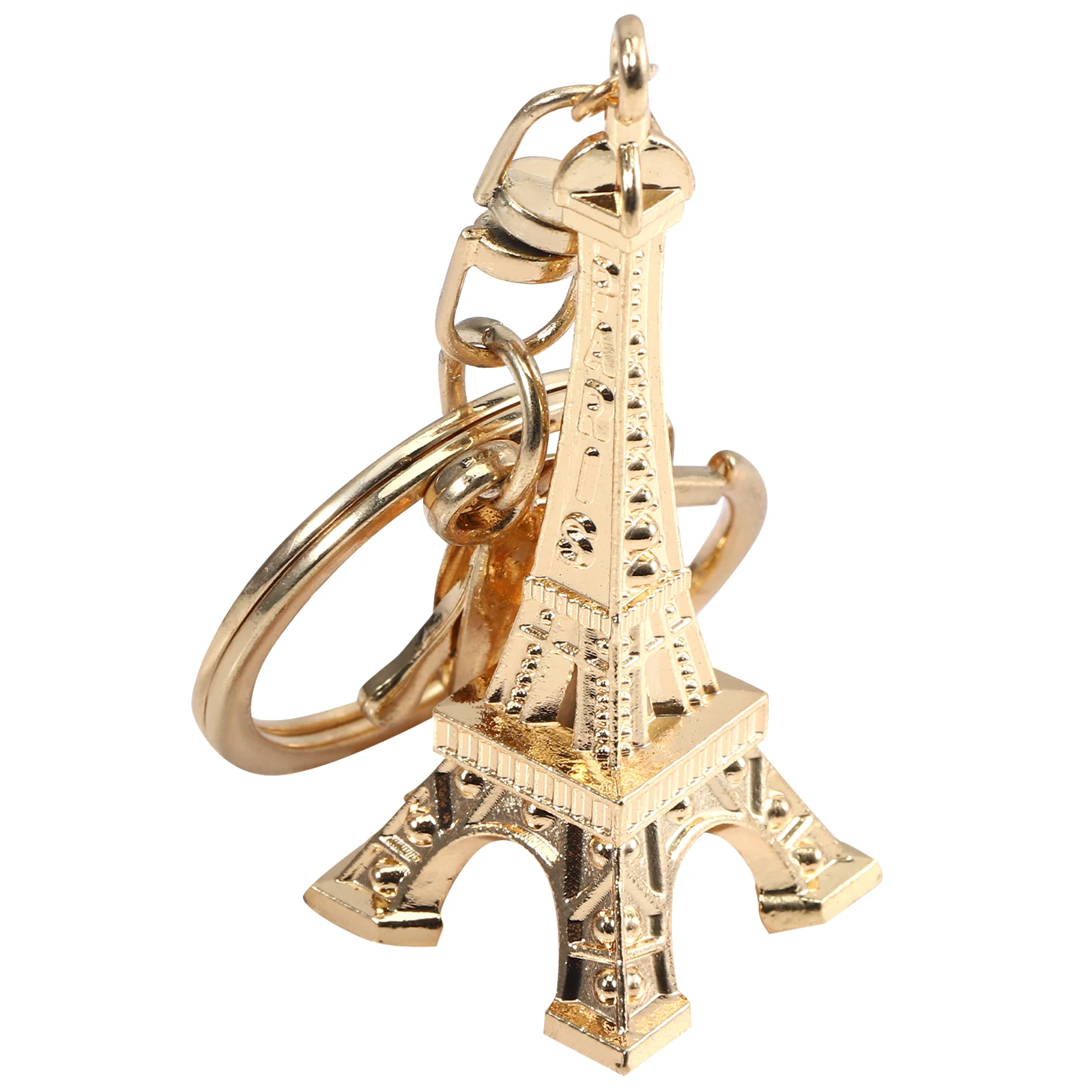 Eiffel Tower Keychain Golden Souvenir Delicate Alloy Practical Hanging Decoration Jewelry Accessory Gift