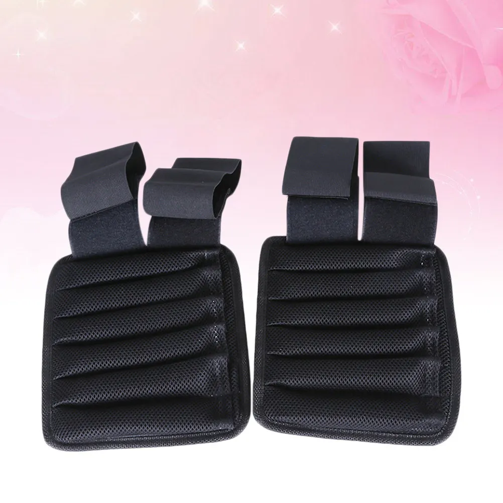 

Pair of Heavy Duty Breathable Weighted Wristbands Adjustable Tape Fasten for Home Gym Jogging Core Training Aerobics