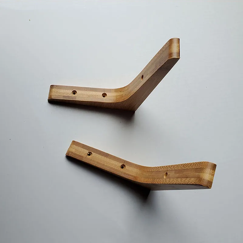 2PCS Triangle Wooden Shelf Brackets Wall Corner Brace Brackets Wall Mounted Table Shelf Support Holder Furniture Hardware - Image 4