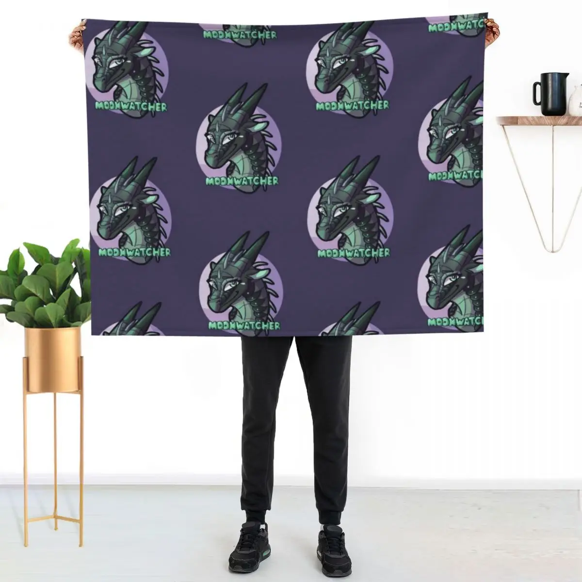 Moonwatcher Throw Blanket Winter beds Vintage Blankets For Bed Decorative Throw Picnic Plaid on the sofa Blankets
