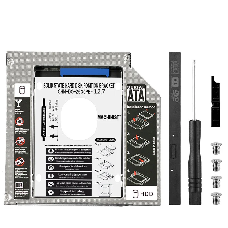 For Lenovo V450 V460 V470 V480 Optical Drive Bit Solid State Drive Bracket