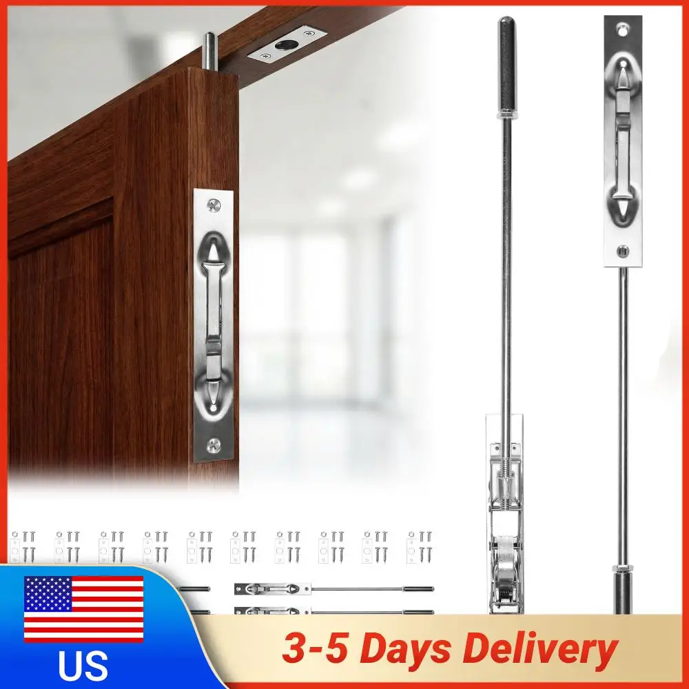 

10 Packs Flush Mount Extension Bolt 16.54inch Concealed Safety Door Lock Solid Stainless Steel for French Doors Composite Doors