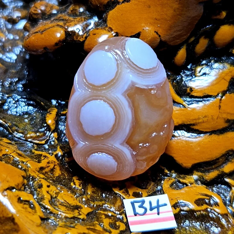 Natural Red Sardonyx palm Agate Alxa Gobi Eye Mineral Specimen Energy Crystal Chakra Reiki Healing Stone Home Decor - view 4