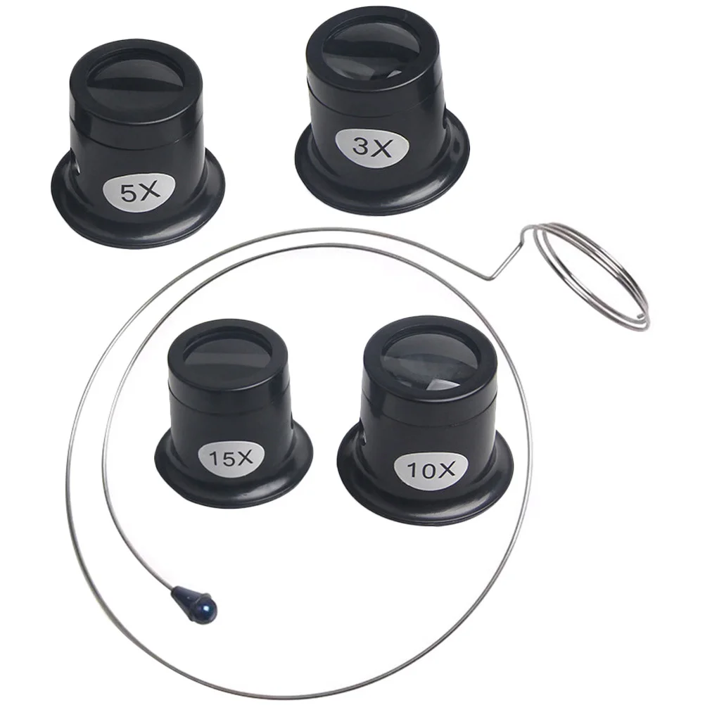 

1Set Eye Mount Magnifying Glass Removable Steel Strap Loupe for Damage Detection in Watches Magnifier for Craft and
