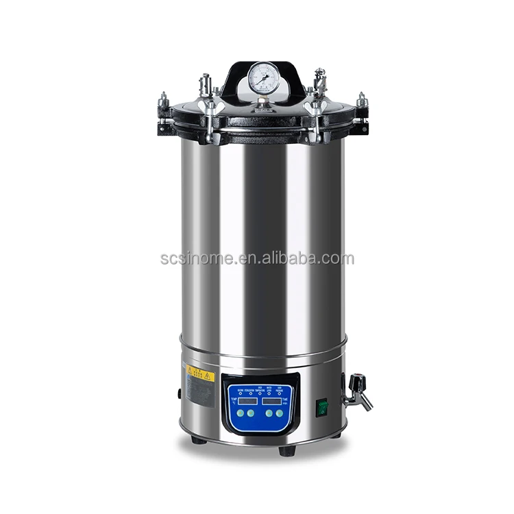 18L/24L Self control electric heating type Portable Pressure Steam Sterilizer/ Autoclave with digital display