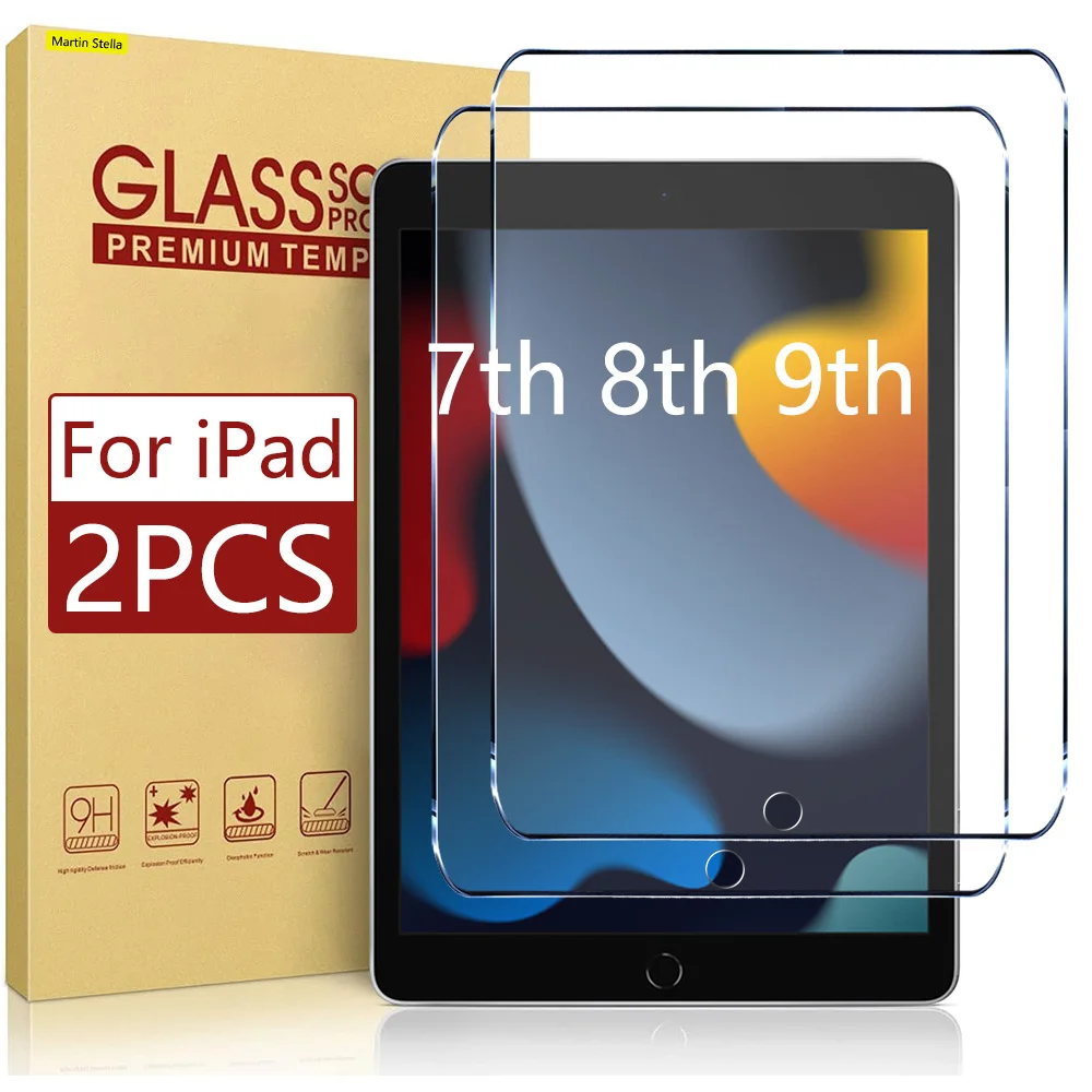 For Ipad 10.2 9th 8th 7th Generation Tempered Glass Screen Protector On Ipad 9 2021 8 2020 7 2019 Film