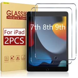 For Ipad 10.2 9th 8th 7th Generation Tempered Glass Screen Protector On Ipad 9 2021 8 2020 7 2019 Film