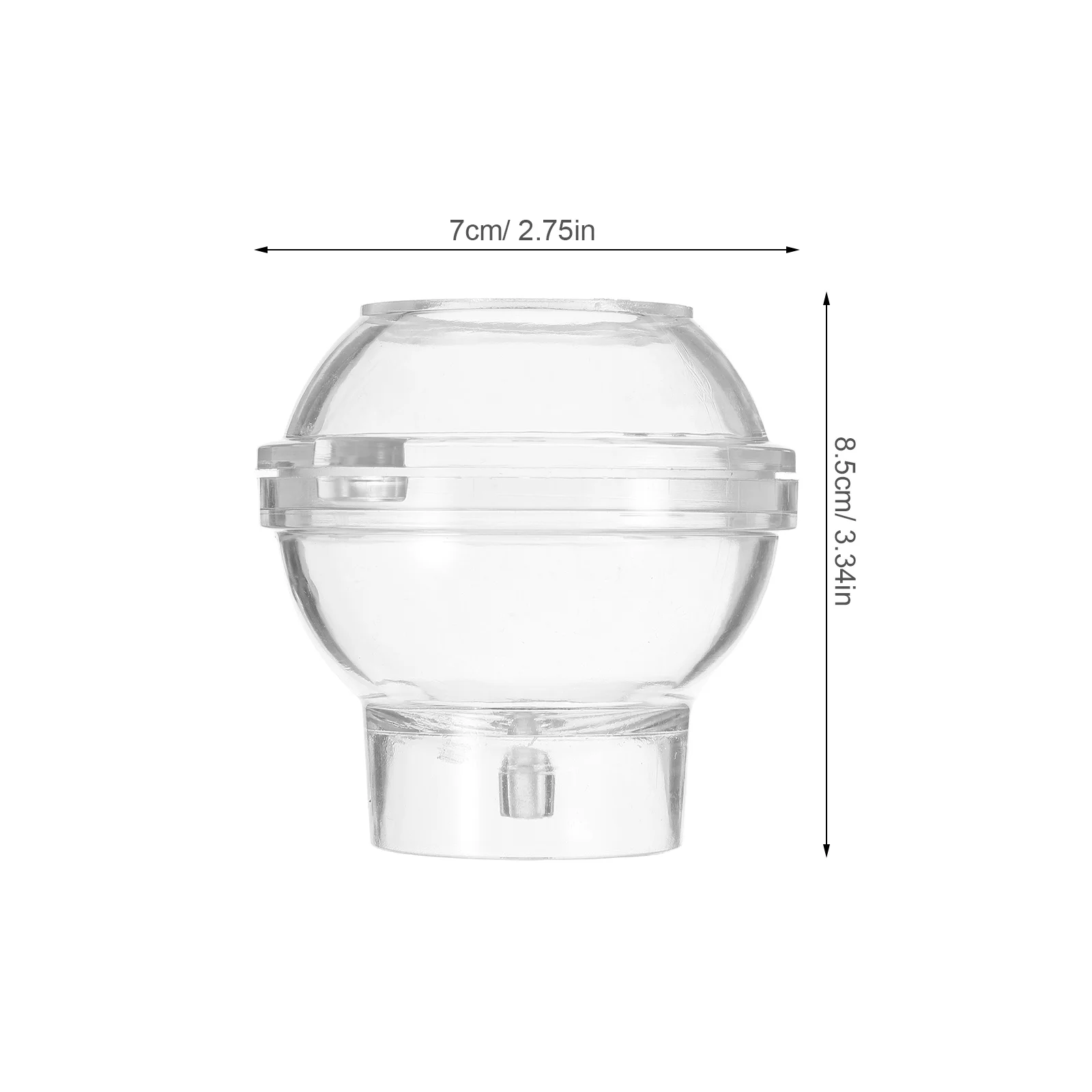 قالب كروي مستدير على شكل كرة أداة حرفية شفافة للكمبيوتر الشخصي للعلاج بالروائح اليدوية لحفلات الزفاف المنزلية