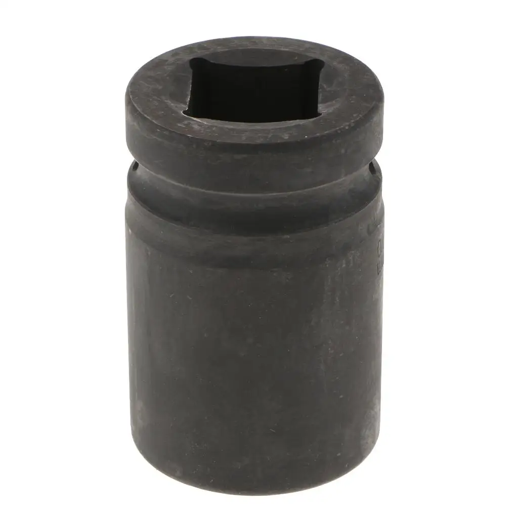 Heavy Duty 33mm Metric Impact Socket with 1 inch Drive, 6-Point, Black