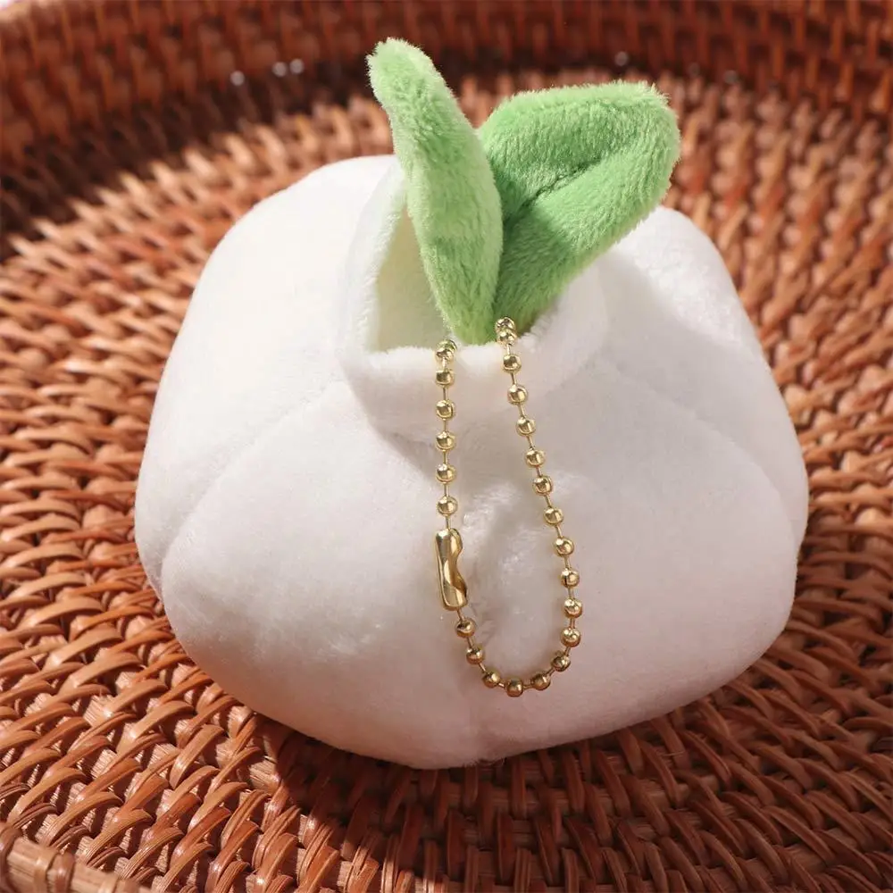 

Plant Key Ring Garlic Plush Doll Cute Funny Key Ring Vegetable Keychain Unique Veggie Miniature Garlic Pendant Backpack Pendant
