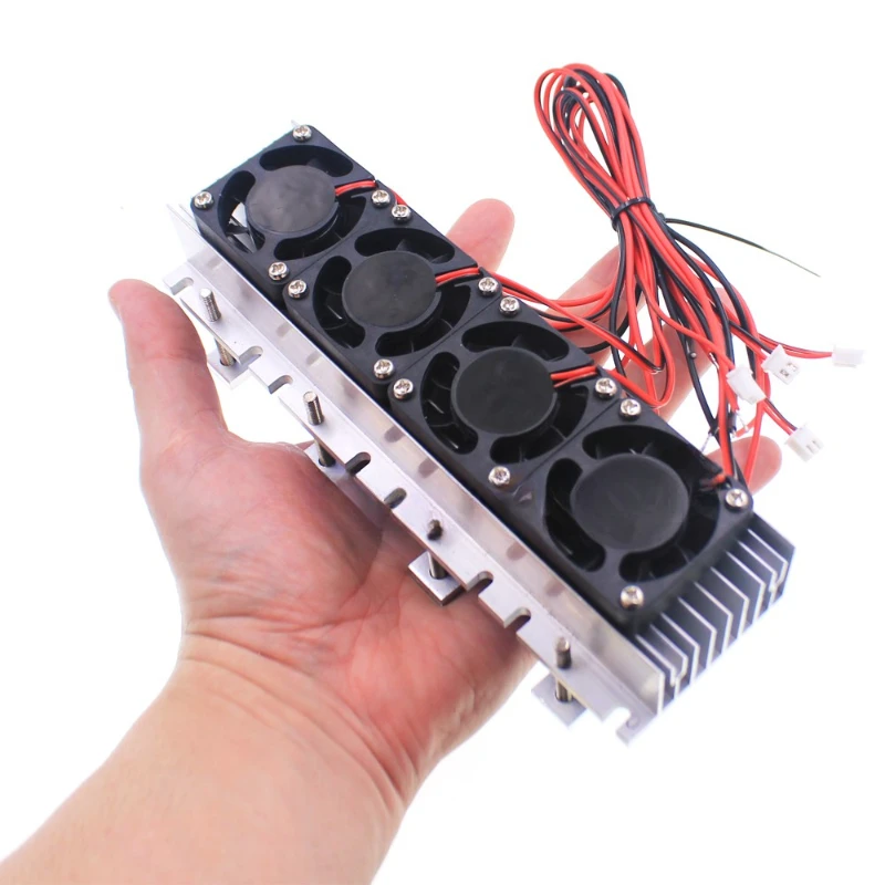 Semiconductor cooling chip kit 12V electronic cooler 288W radiator small air conditioner refrigerator cooling module