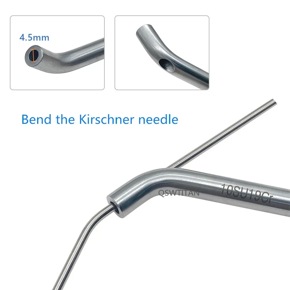 Medical Elastic Titanium Needle Bender Nail Kirschner Wire Pin Bending Curving Rod Bent Bar Orthopedic Instrument