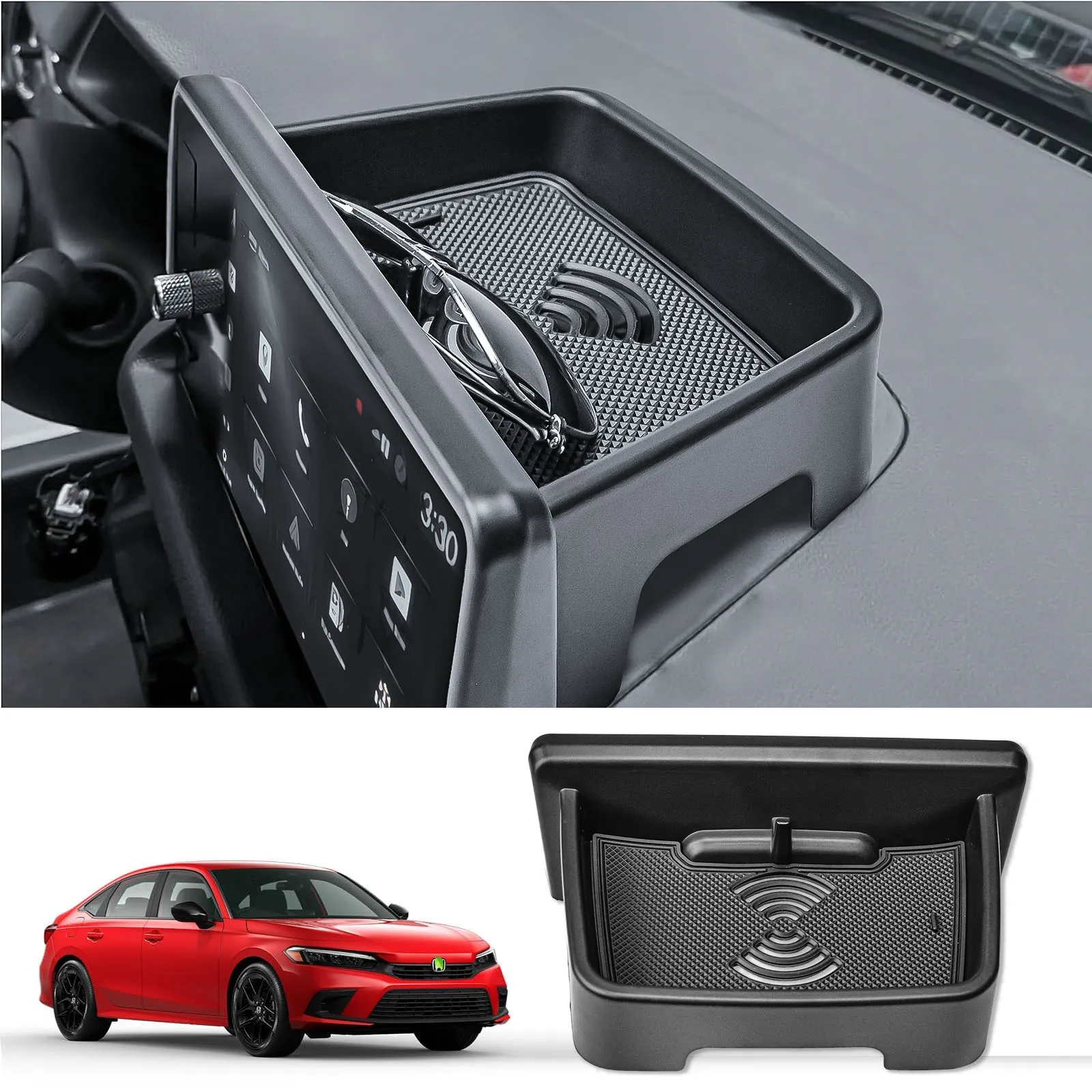 

Dashboard Center Console Organizer for Honda Civic 2022-2025 Interior Car Accessories Dash Board Behind Screen Storage Box Tray