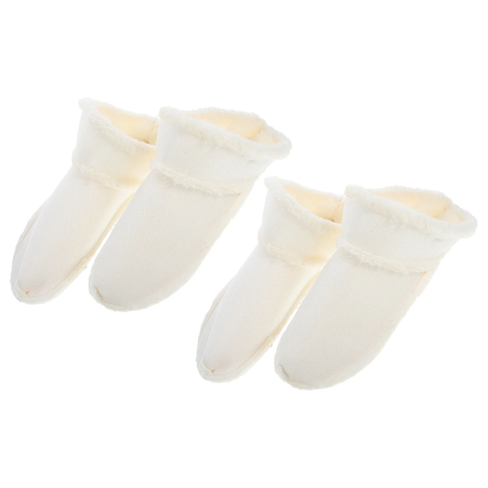 

2 Pairs Fleece Shoe Cover Liner Plush Lining Clog Inner Sole of Foot Practical Shoes Warmth Slipper