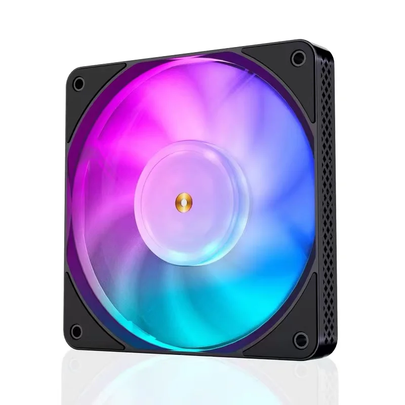 Jonsbo HF1215 120mm ARGB Case Fan Black White FDB Bearing 5V 3pin ARGB PWM Temperature Control low Noise Quiet Cooling Fan