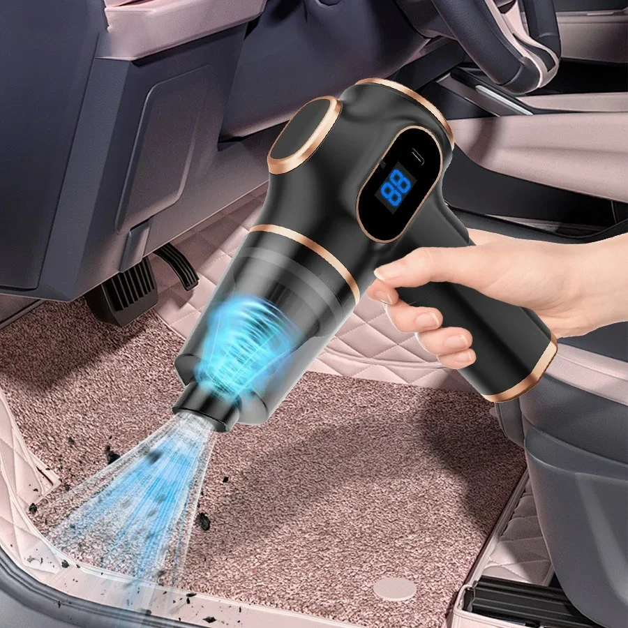 Wireless Vacuum Cleaner, Dual-Use for Home and Car, With Display, Suitable for Cleaning Carpets, Sofas, and Car Interiors