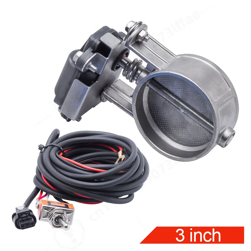 2&2.36&2.5&3.0 inch Universal Car Modified Exhaust Tip, Manual Lever Control Pipe Connector Auto Replacement Accessories