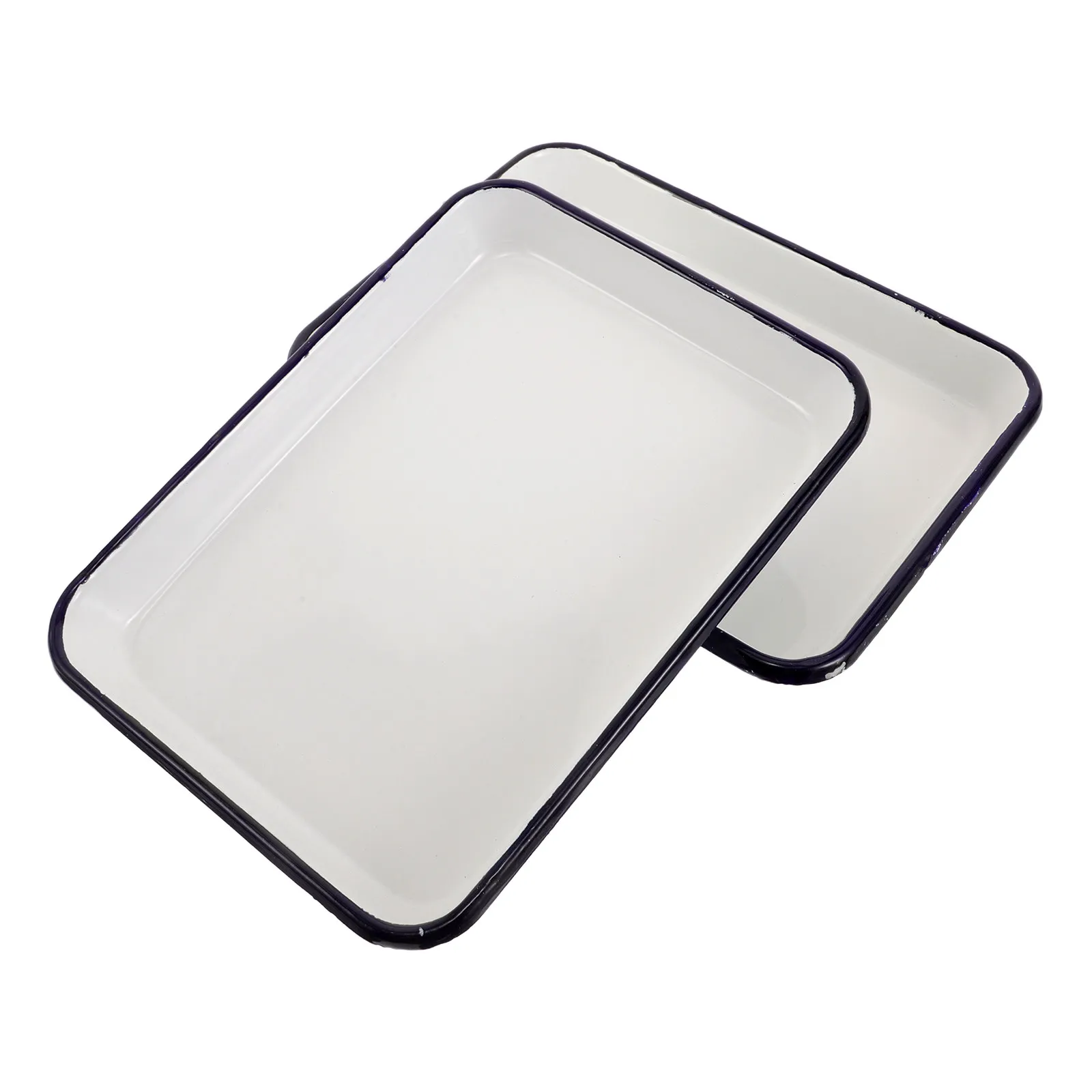 

2Pcs Enamel Paint Mixing Palette Square Structured Color Palette for Artists Watercolor Acrylic Oil Paint Mixing Studio Use