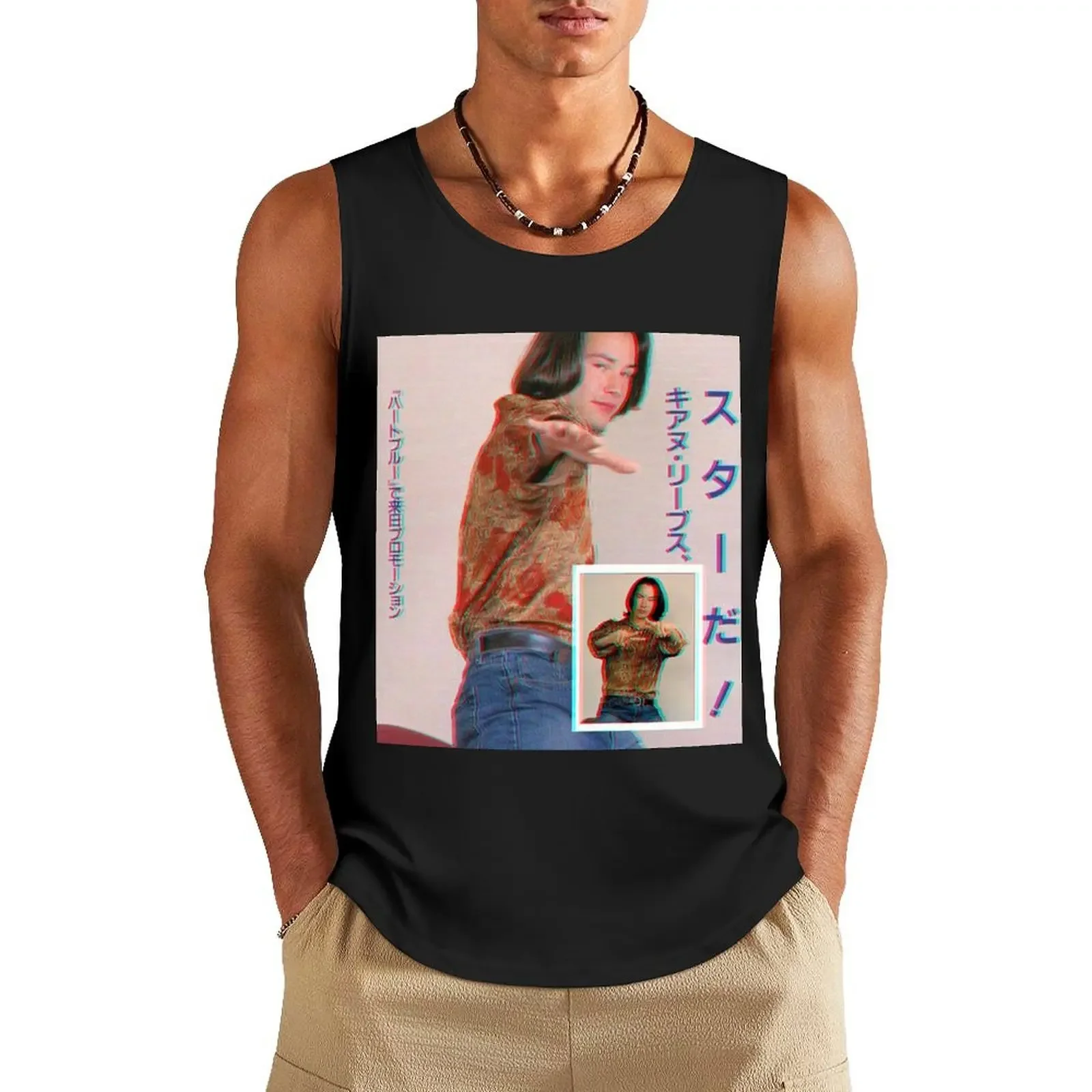 KeanU ReEves Tank Top sleeveless shirts summer clothes for men T-shirt male Tank Top