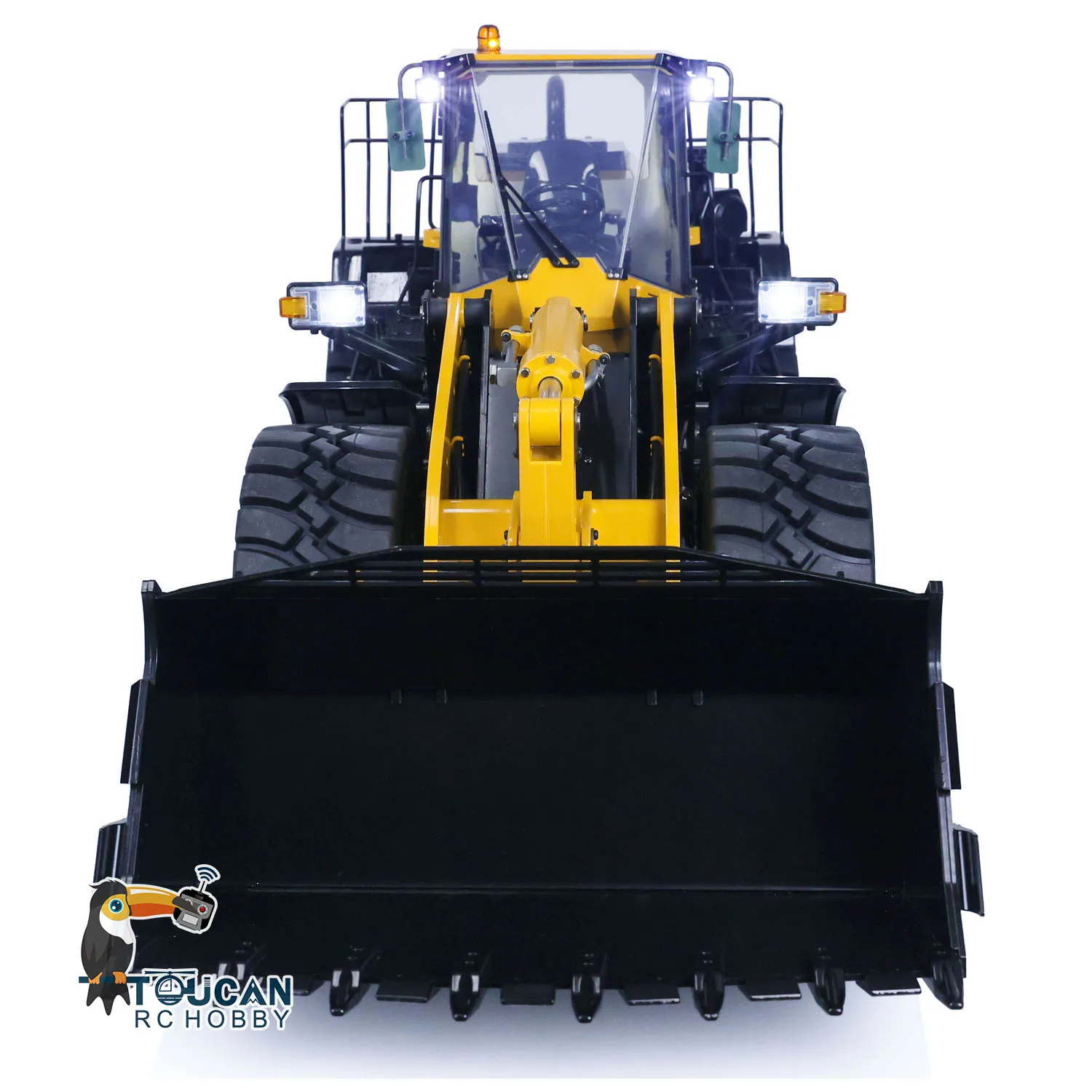 

Американский склад WA480 RC Металлический гидравлический погрузчик 1/14 Электрический грузовик Строительная тяжелая машина Быстроразъемная вилка Свет Звук ST8 Радио
